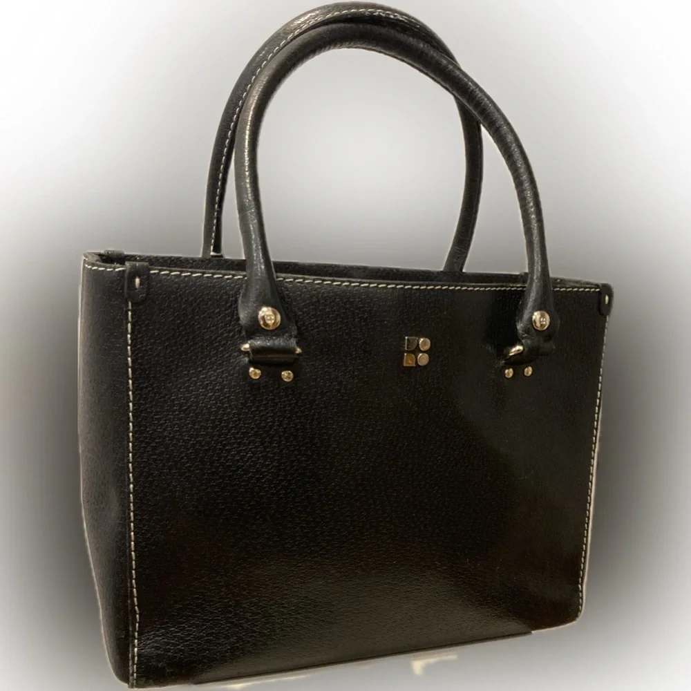 KATE SPADE  Vintage Leather Tote  - Black EUC - Picture 13 of 15